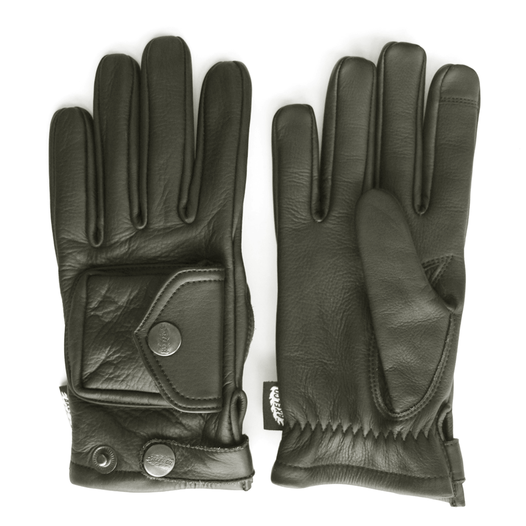 Pocket Leather Motorcycle Gloves
