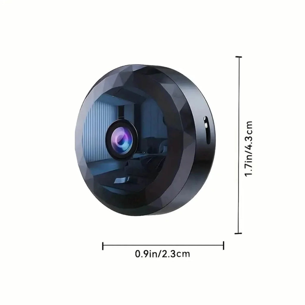 Portable Mini Wireless WiFi Camera, Indoor/Outdoor Surveillance Security Hidden Nanny Cam with Night Vision