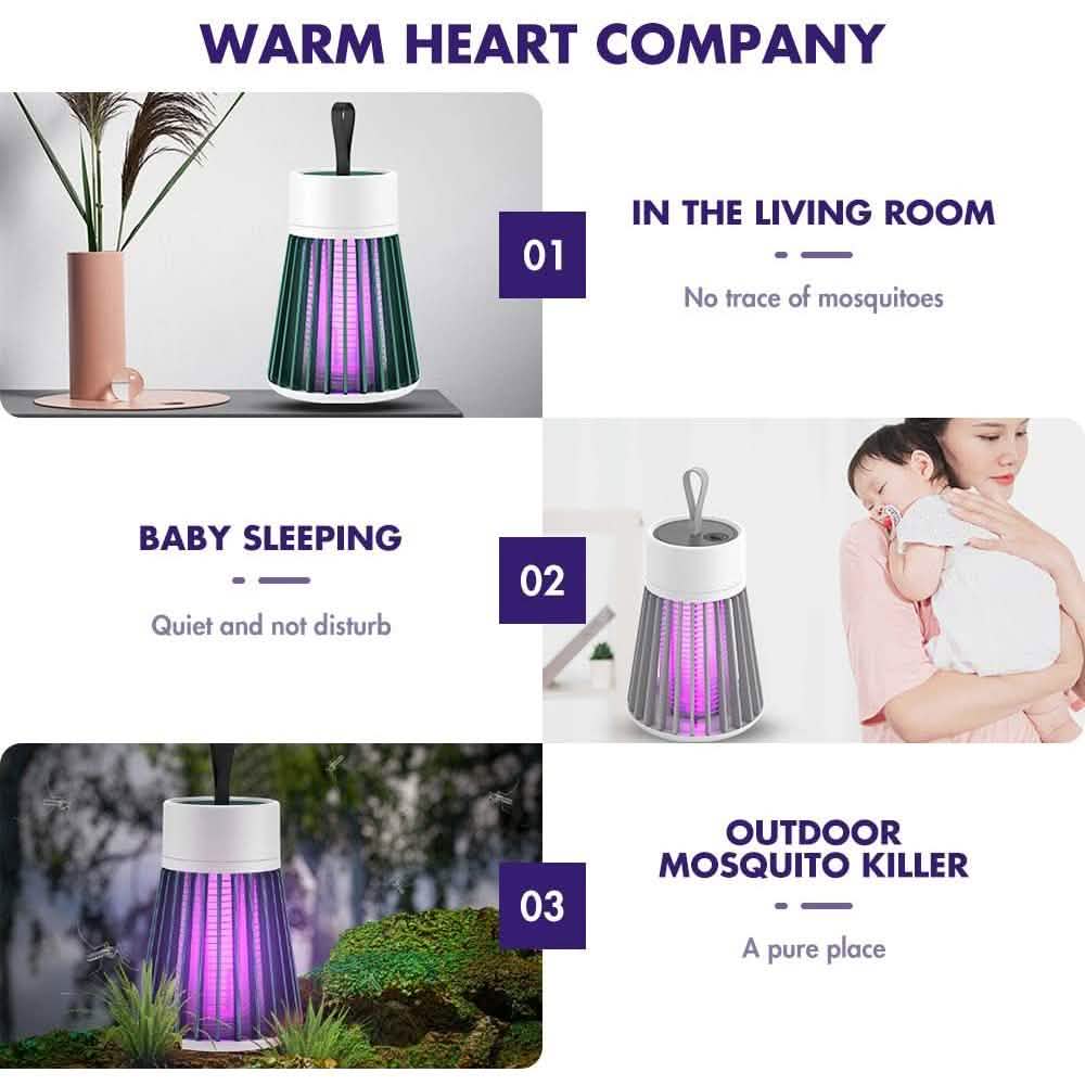 Portable USB Electric Mosquito Killing LED Lamp