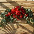 Artificial wreath door threshold flower DIY