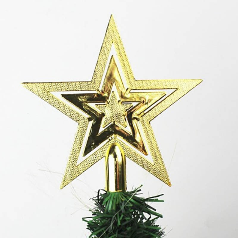 Christmas Tree Top 3D Five-Point Star