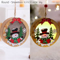 Christmas Ornaments Wooden Hanging Pendant