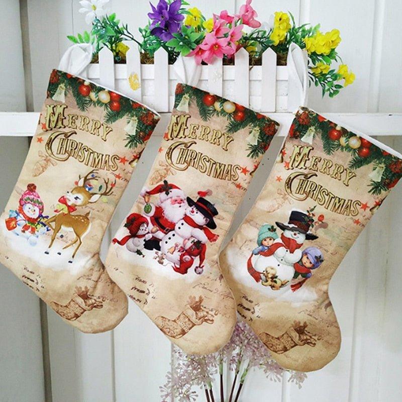 Large Christmas Stocking for Gifts and Decorations