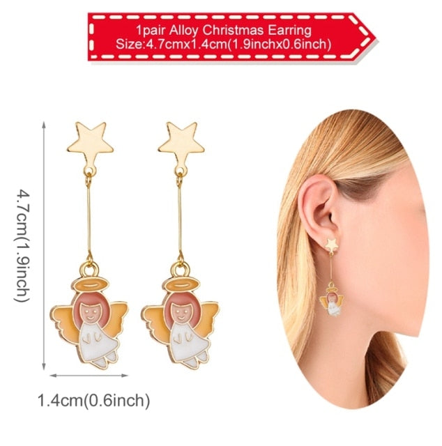 Christmas Earrings Merry Christmas Decorations