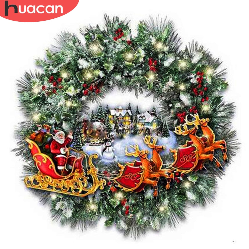 Full Square Diamond Painting Christmas Wreath