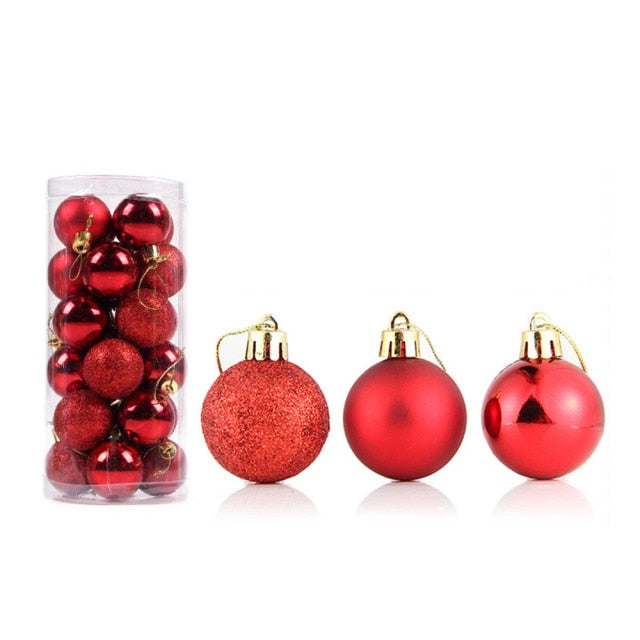 Shiny Colorful Christmas Ornament Balls