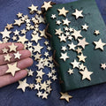 100-Piece Wooden Star Craft Ornament Set