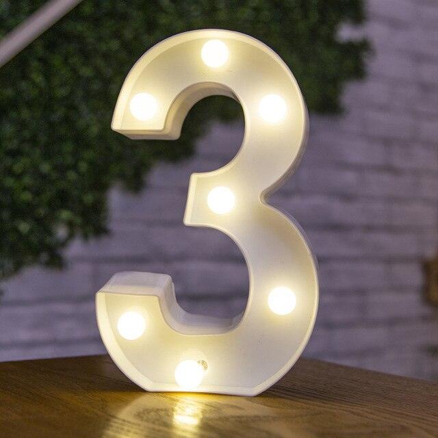 English Alphabet Lamp Ornaments For Christmas