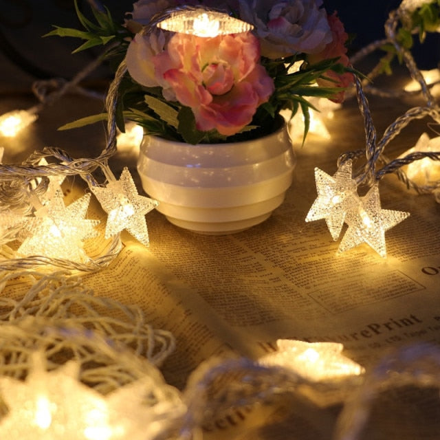 Love Cotton Light String Christmas Decoration Lighting