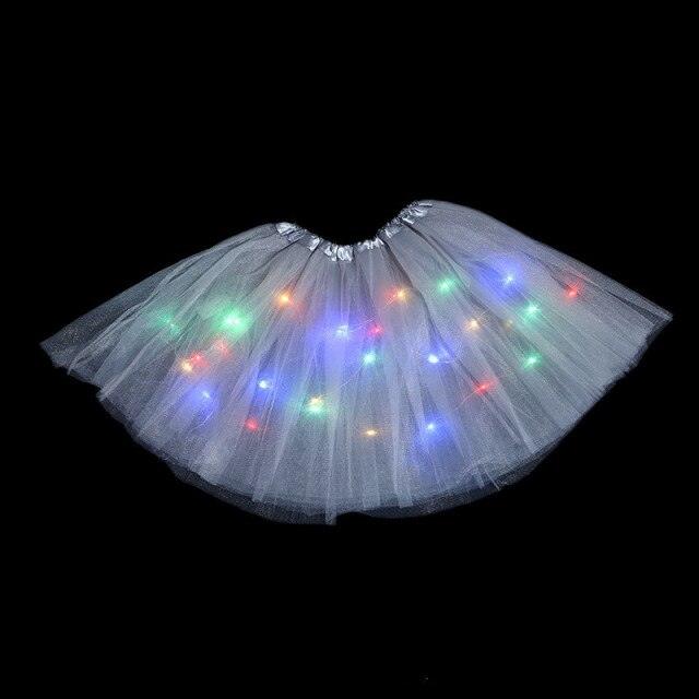 LED Skirt Glow Light Tutu Luminous Christmas Tree Gift