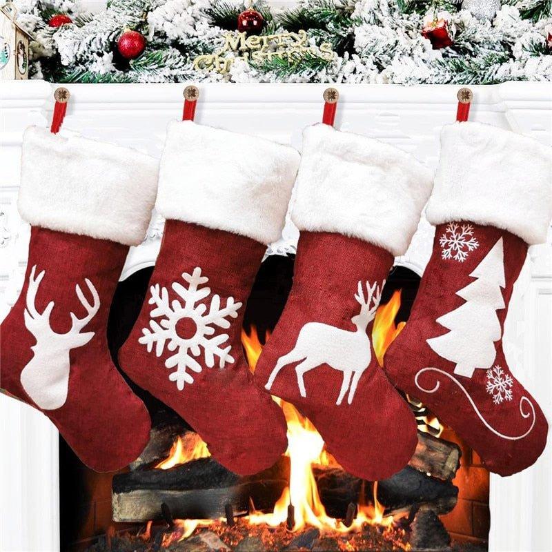 Plush Large Capacity Christmas Stocking