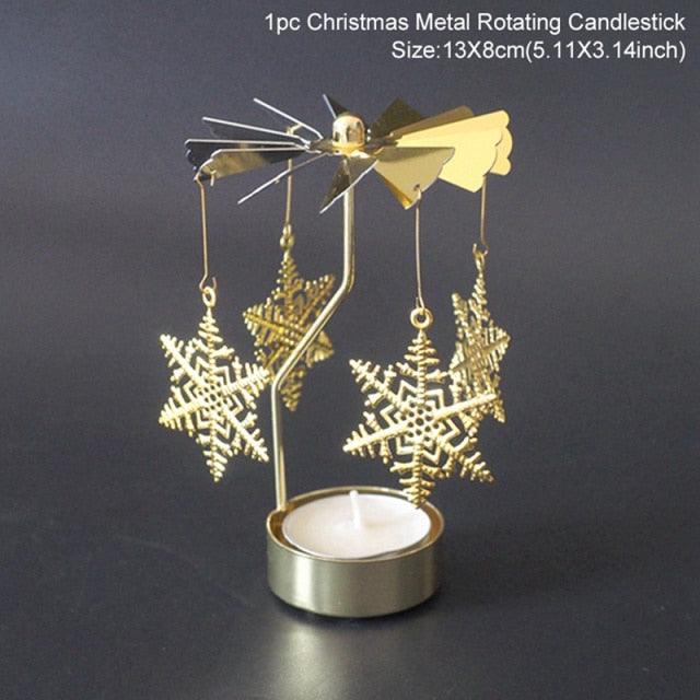 Hollow Metal Christmas Candle Holders