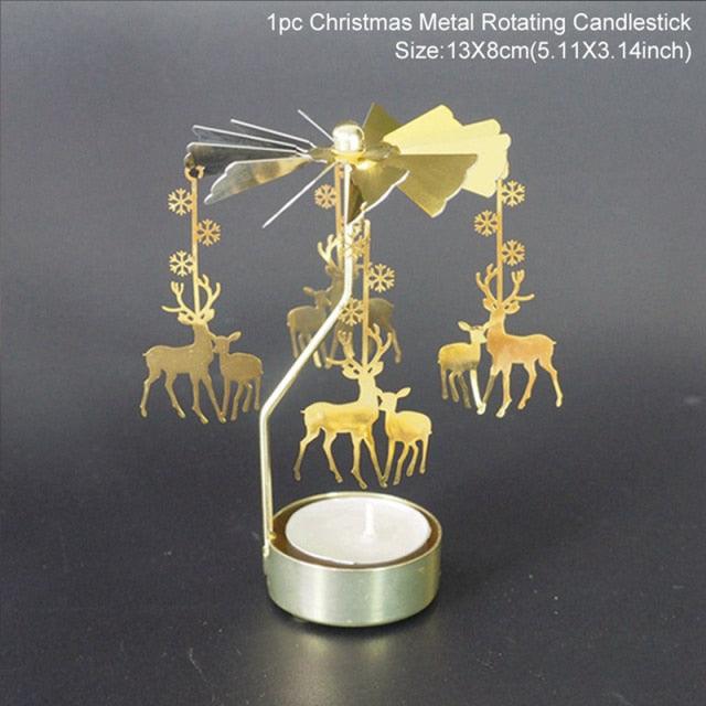 Hollow Metal Christmas Candle Holders