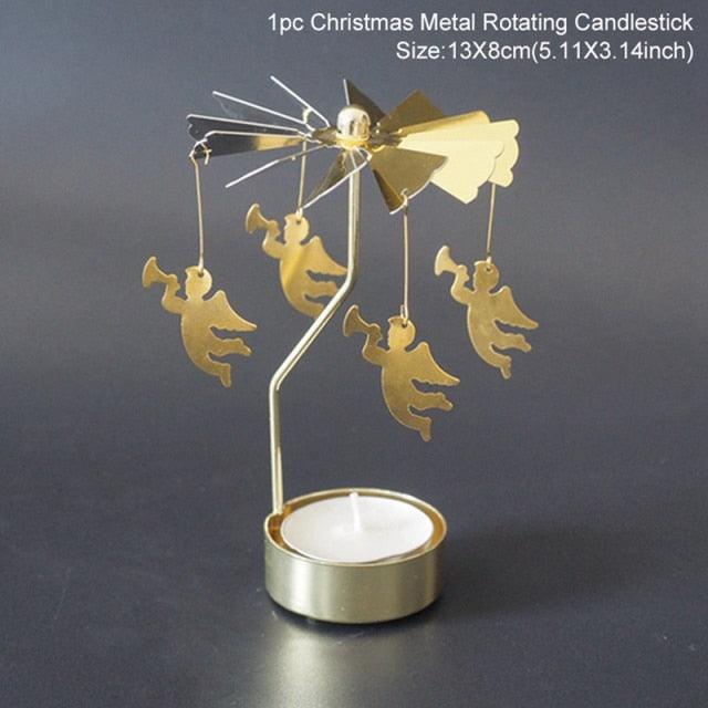 Hollow Metal Christmas Candle Holders