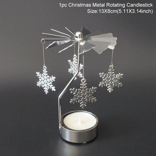Hollow Metal Christmas Candle Holders