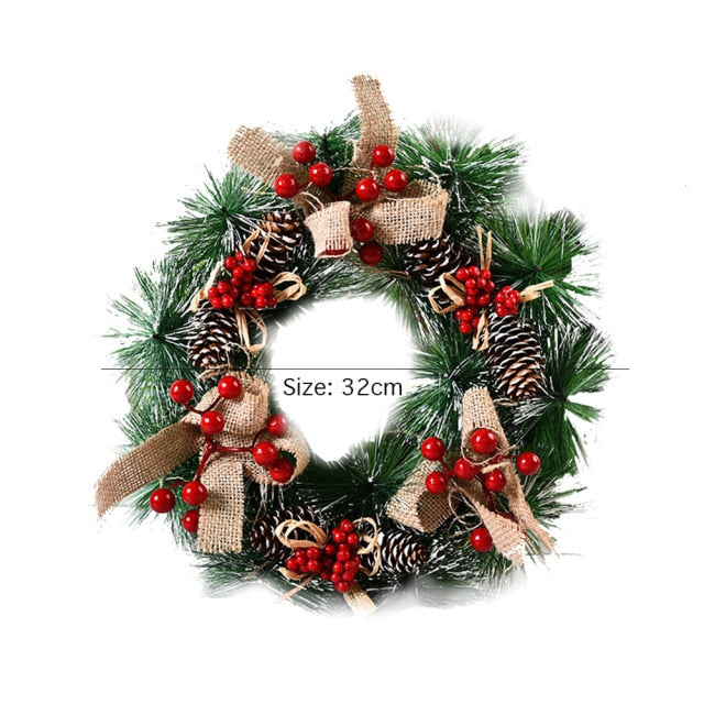 Autumn Themed Christmas Door Wreath