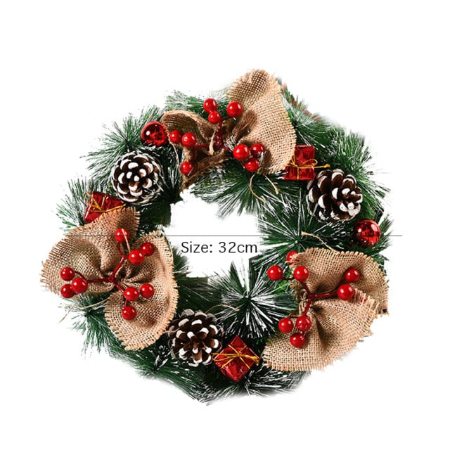 Autumn Themed Christmas Door Wreath