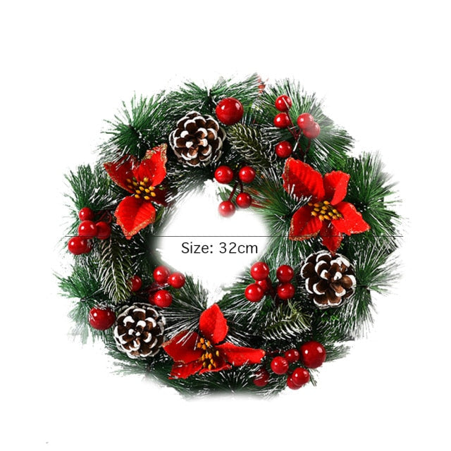 Autumn Themed Christmas Door Wreath