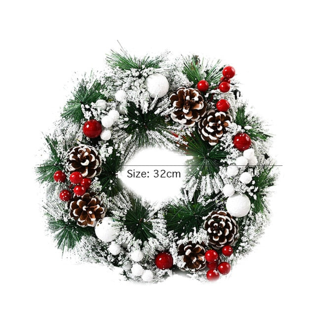 Autumn Themed Christmas Door Wreath