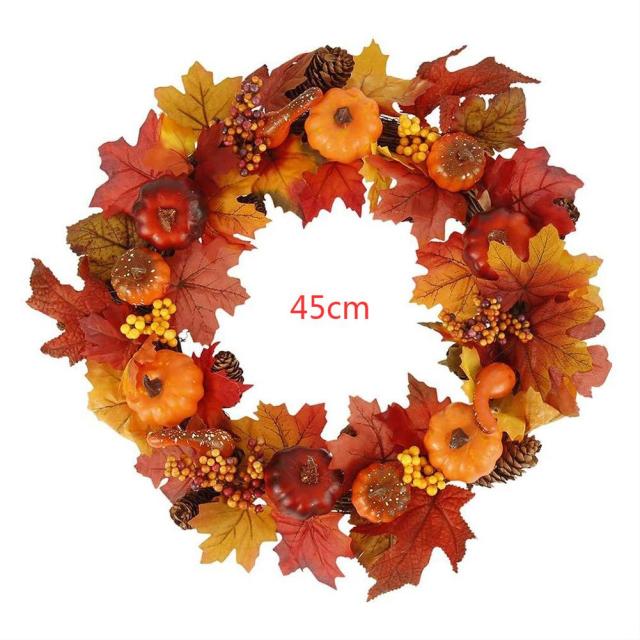 Autumn Themed Christmas Door Wreath