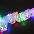 Lighted Sheer Christmas Ribbon with LED Fairy Lights