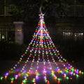 317-LED Waterfall Curtain Icicle String Lights