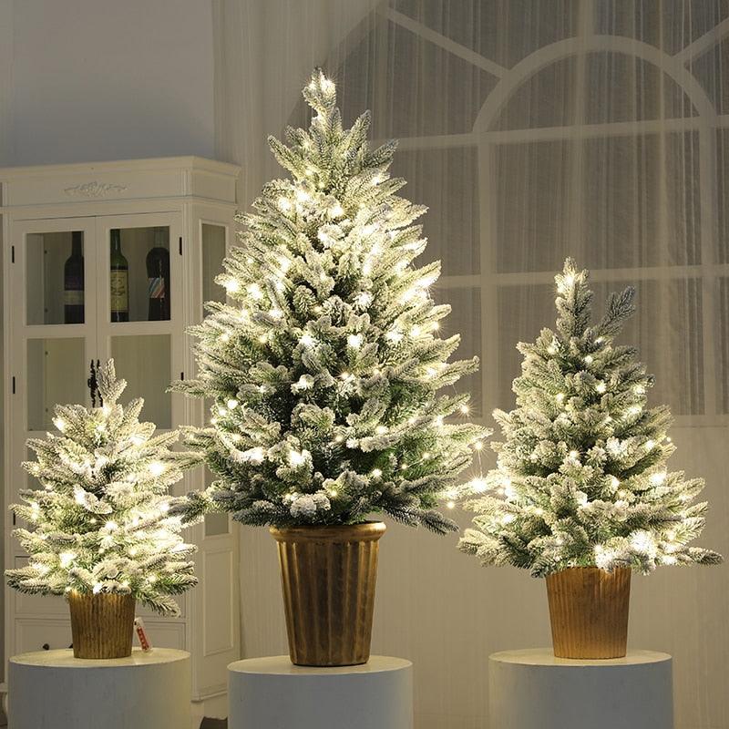 Decorative Artificial Christmas Tree & LED Light Options