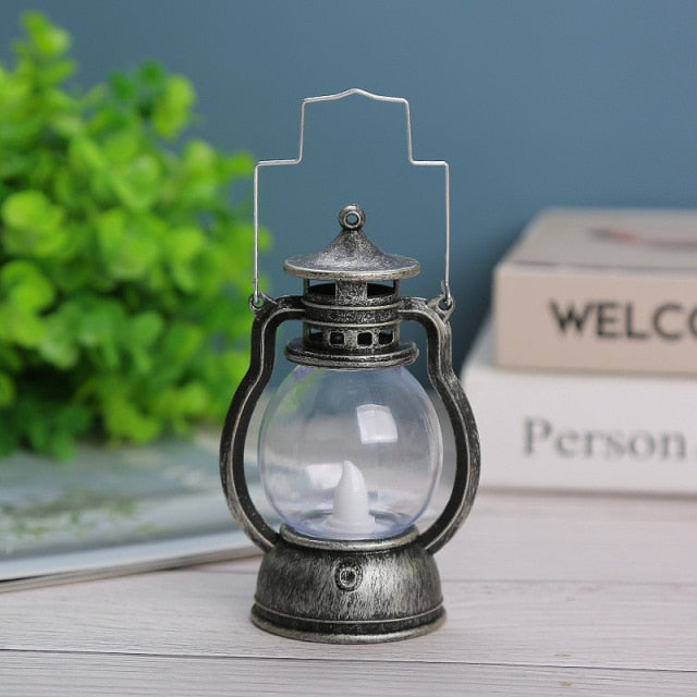 Santa Claus Snowman Lantern Light Christmas Tree Ornament