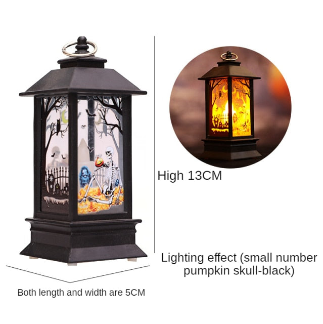 Santa Claus Snowman Lantern Light Christmas Tree Ornament