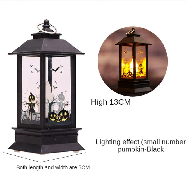 Santa Claus Snowman Lantern Light Christmas Tree Ornament