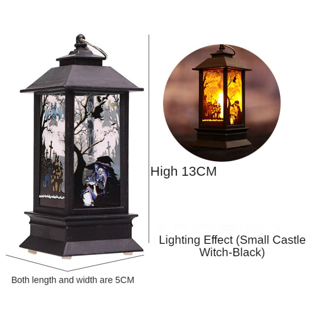 Santa Claus Snowman Lantern Light Christmas Tree Ornament