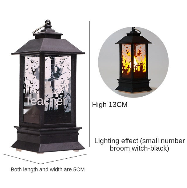 Santa Claus Snowman Lantern Light Christmas Tree Ornament