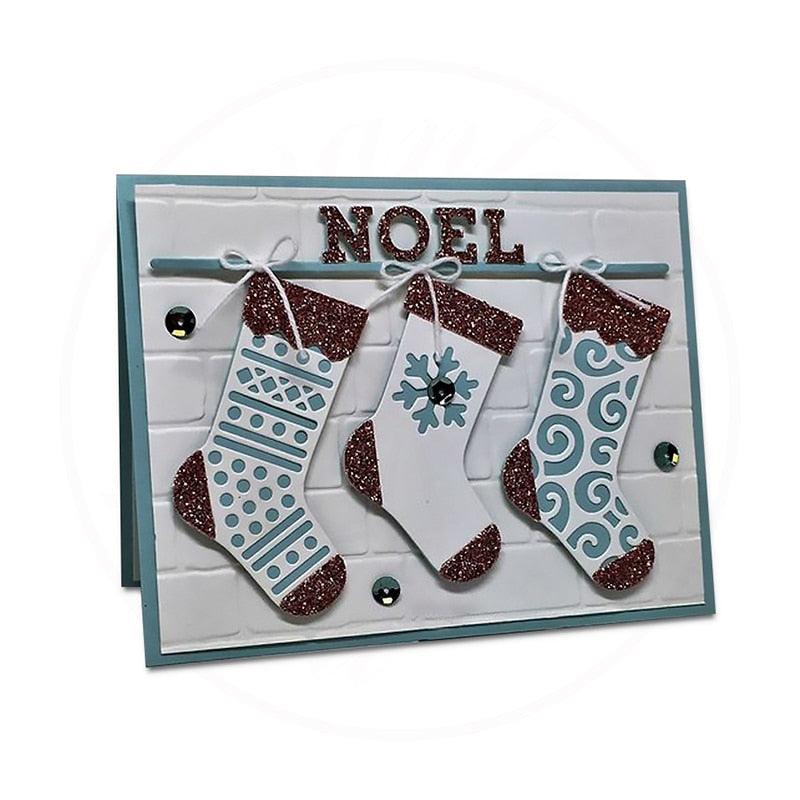 Christmas Stocking Styled Metal Cutting Crafts