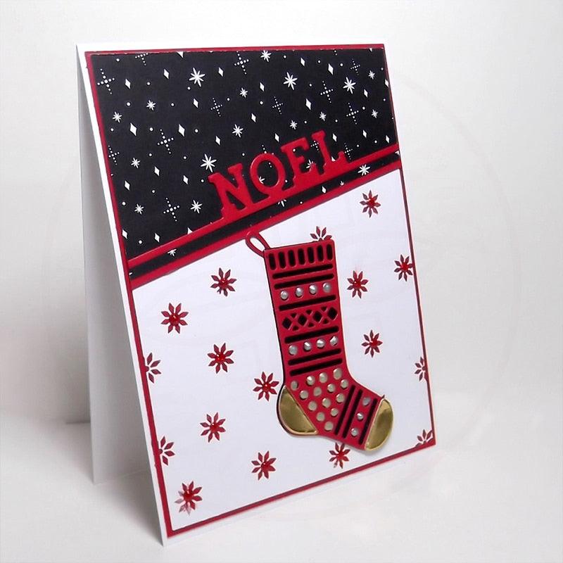 Christmas Stocking Styled Metal Cutting Crafts
