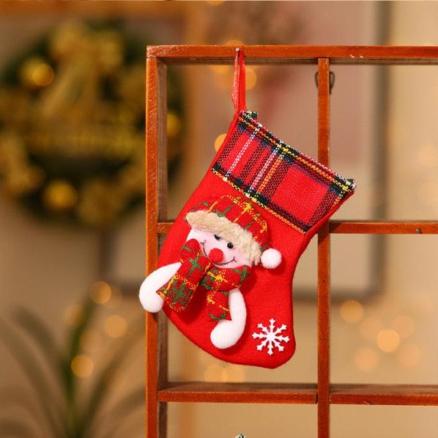 Mini Santa, Snowman, Bear & Deer Christmas Stockings