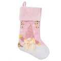 Light-Up Pink Christmas Stockings, 2 Designs