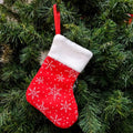 Merry Christmas Stockings Green Red Snowflake Socks