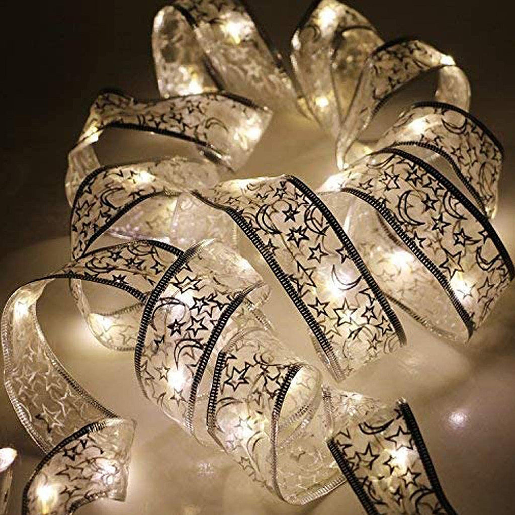 Fairy Copper Wire Ribbon Bow Lights