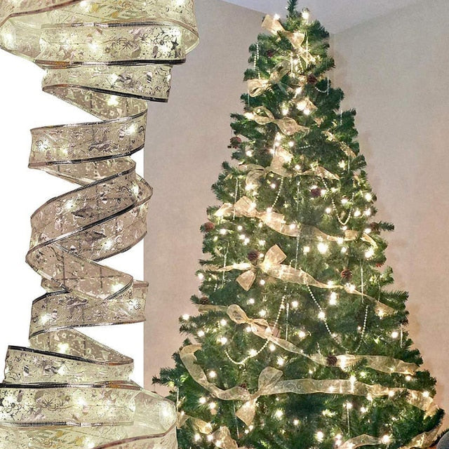 Fairy Copper Wire Ribbon Bow Lights