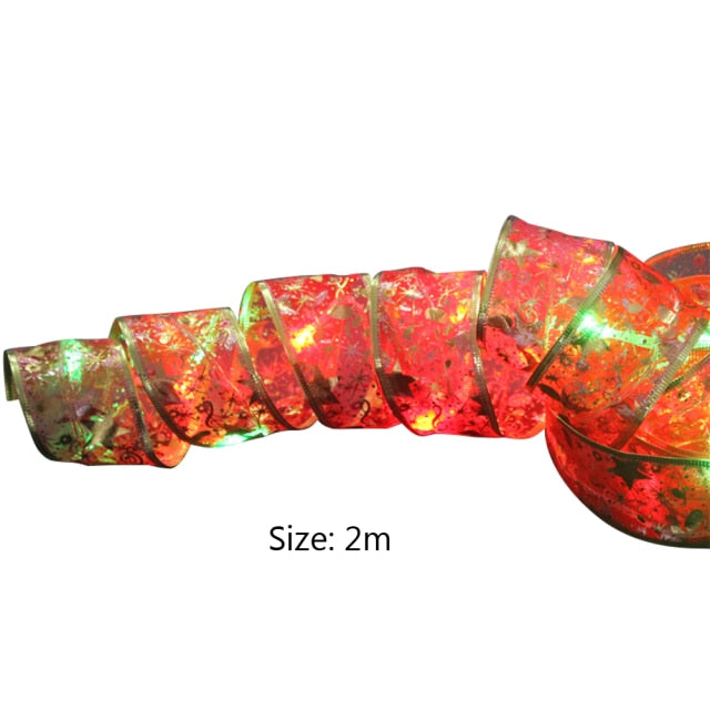 Fairy Copper Wire Ribbon Bow Lights