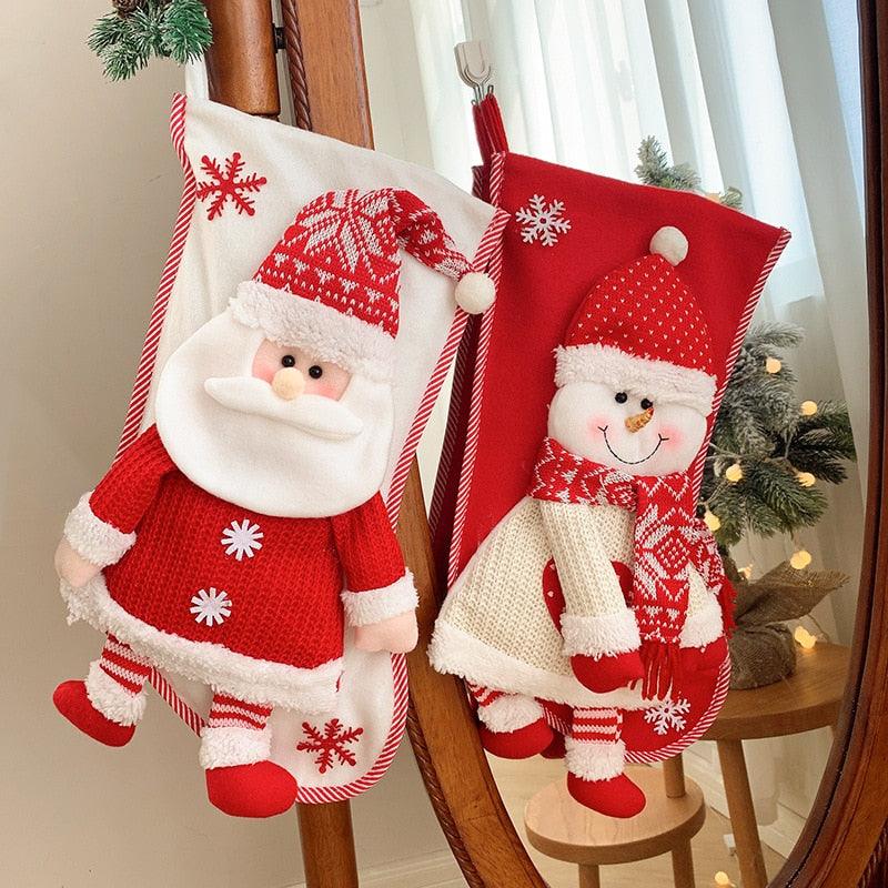 Santa & Snowman Christmas Stockings