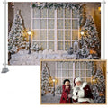 Christmas Streetlight Photography Backdrop