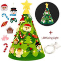 DIY Felt Christmas Tree With String Light