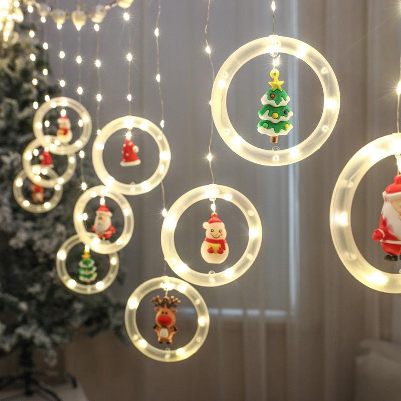 LED Christmas String Garland, EU/US/USB Power Options