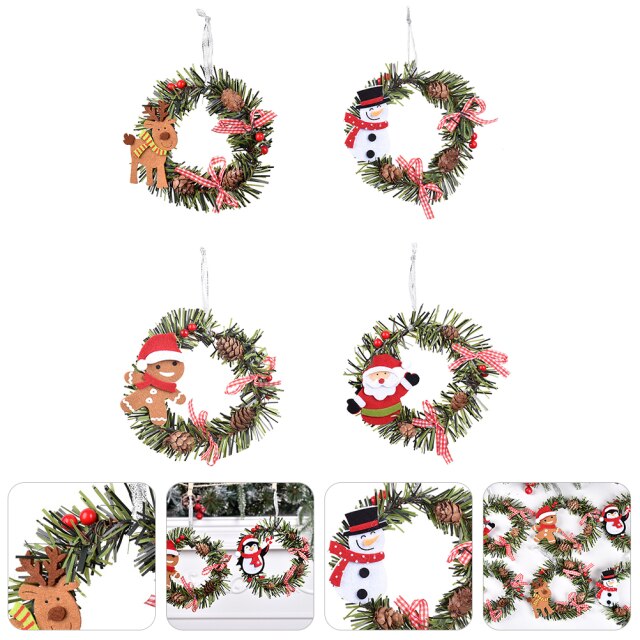 Christmas Tree Hanging Wreaths