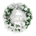 Battery-Operated LED Christmas Wreath with Timer