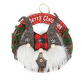 Exquisite Fabric Creative Dwarf Shape Holiday Fake Flower Garland Diy Christmas Wreath