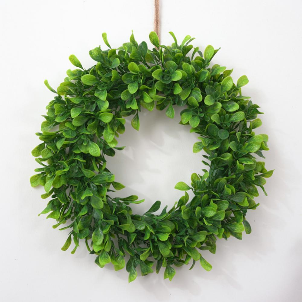 Artificial Leaf Door Wreath For Christmas