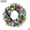 Elegant Christmas Wreath With Artificial Pine Cones And Berries