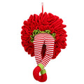 Christmas Elf Thief Santa Legs Wreath Ornaments